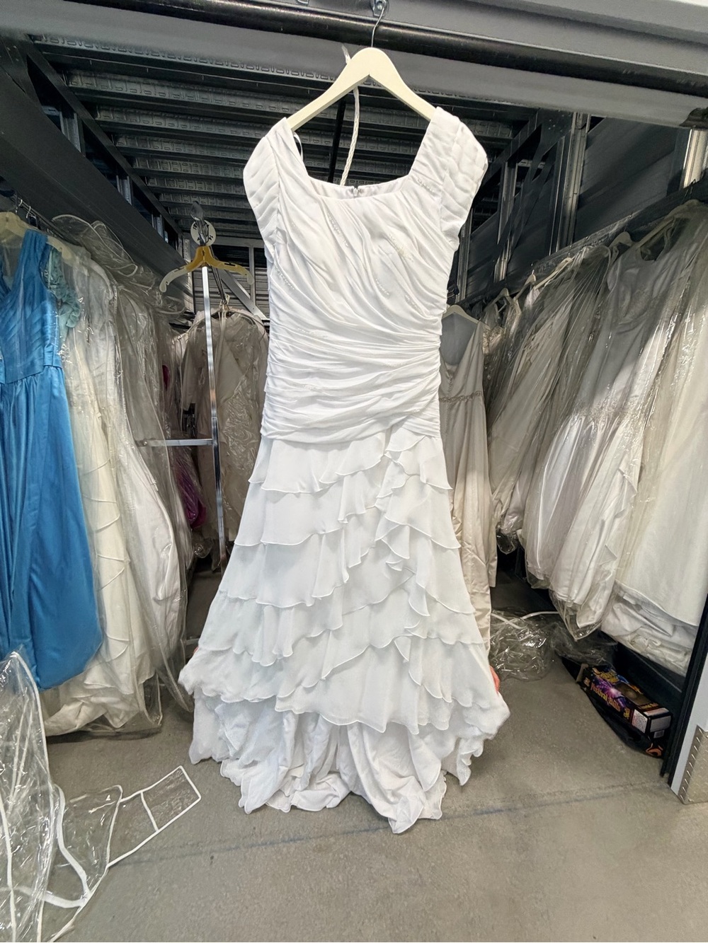 VENUS White Ruffled Tiered Bridal Gown